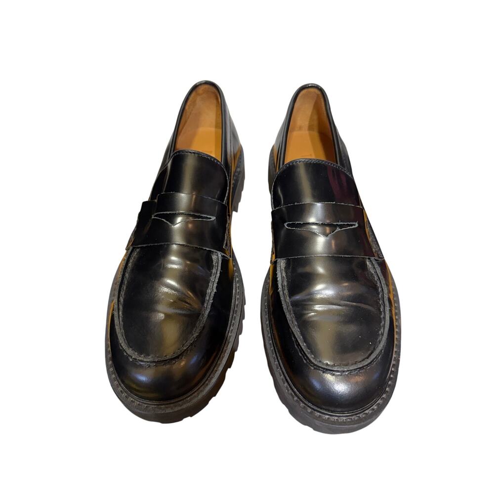 Thursday Boot Company Black Leather Penny Loafers Size 7.5